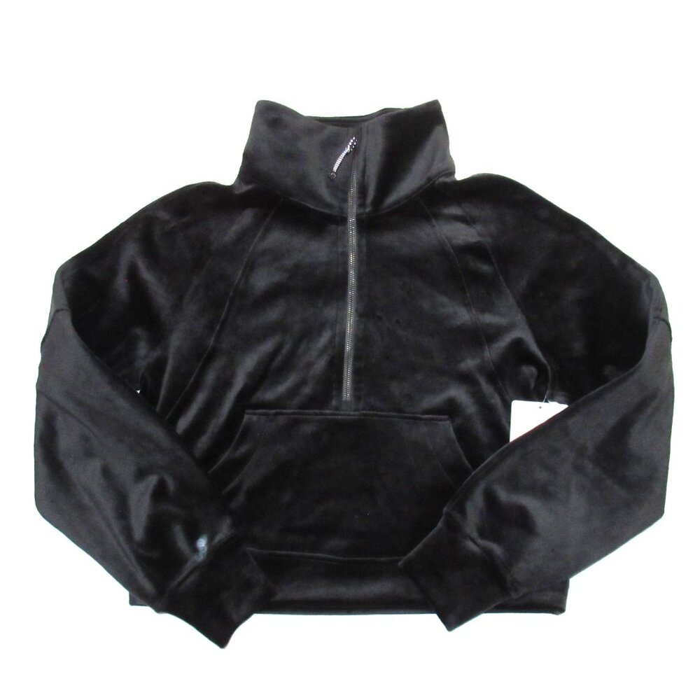 NWT Lululemon Scuba Oversized Funnel-Neck Half Zip *Velvet in Black XS/S